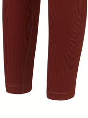 Ribbed Quick Dry High Waist Yoga Pants Women's Activewear