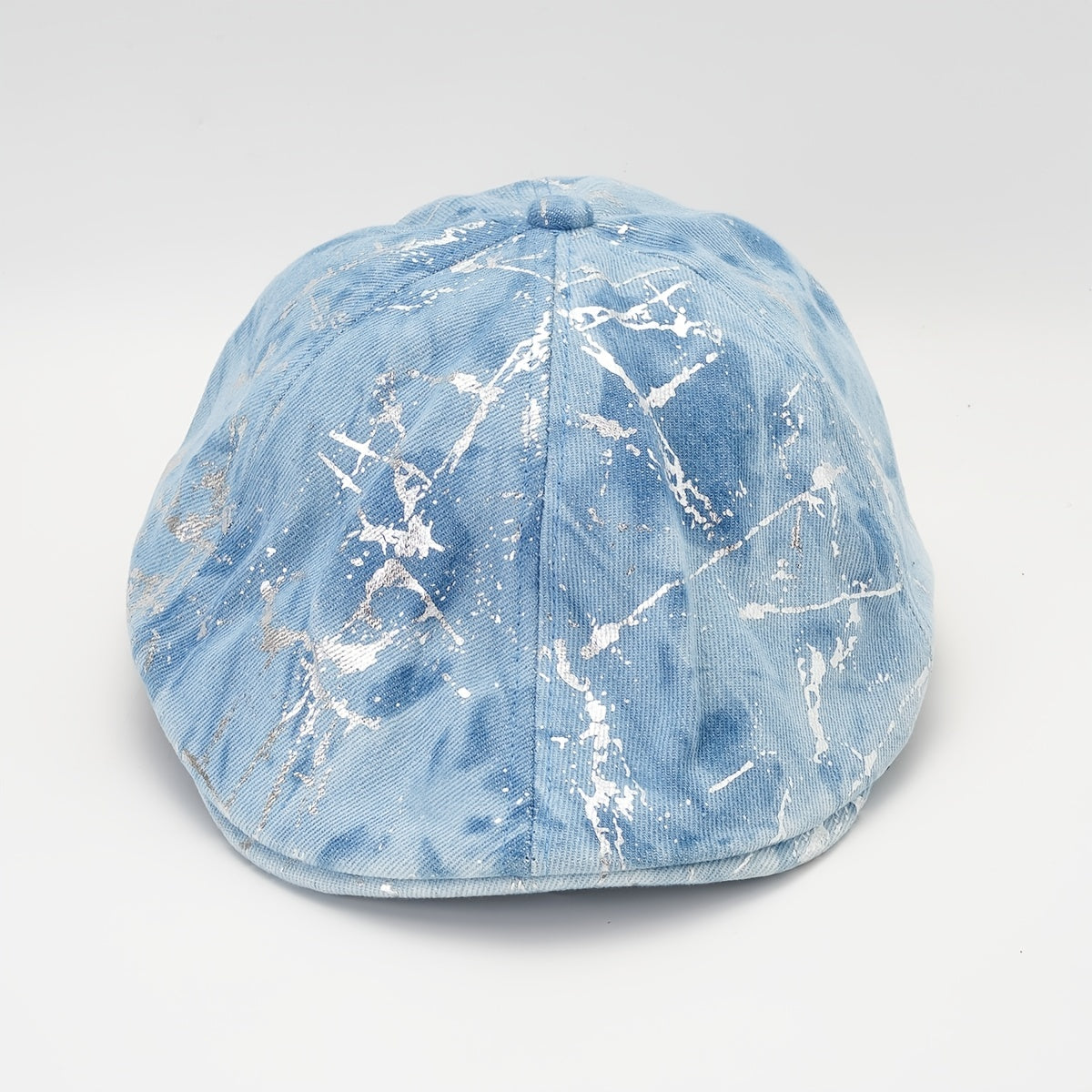 Cotton Hot Stamping Denim Beret Painter Hat Lightweight Cap