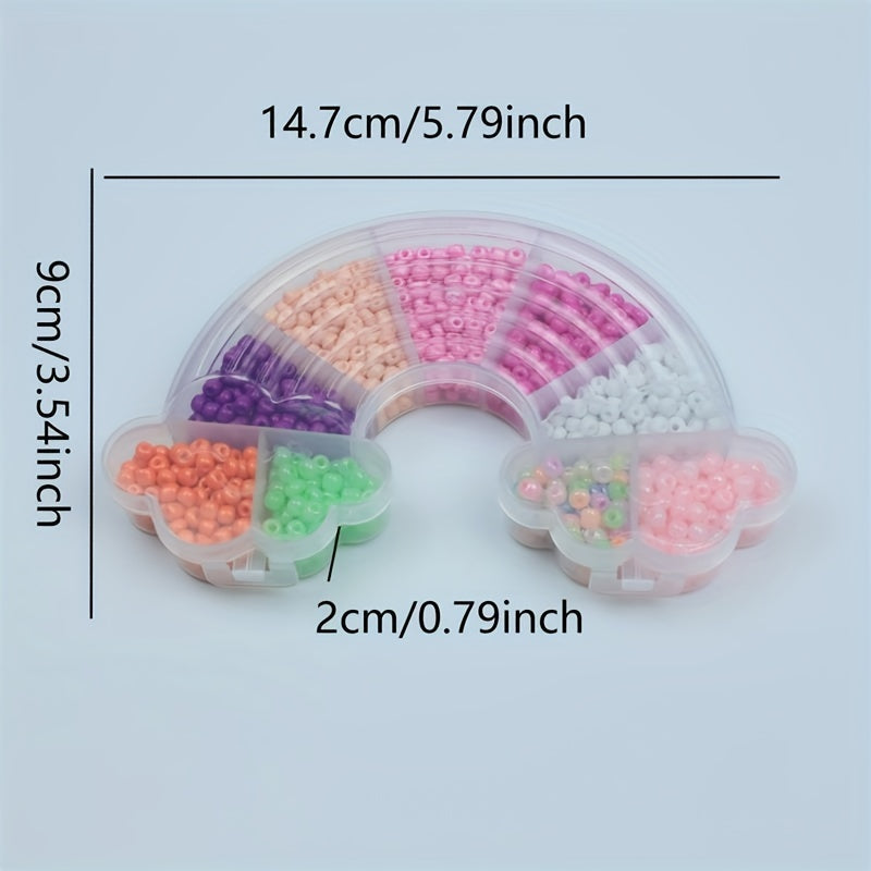 Double head Fish Shape Box Of 9 Colors 3mm Soft Clay Beads For DIY