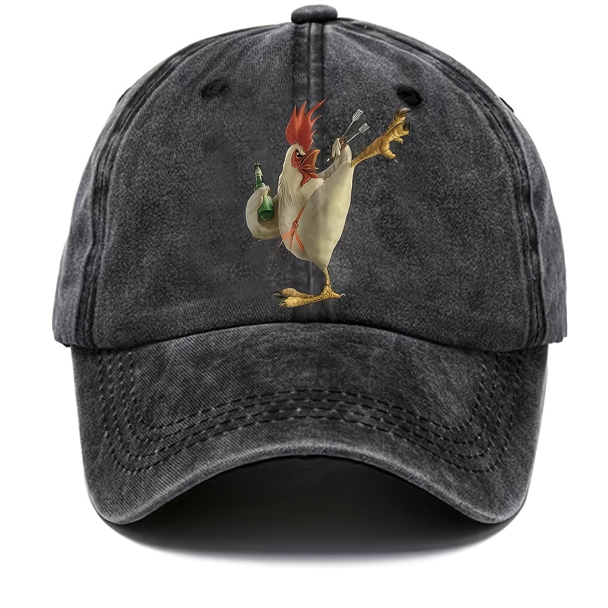 Fashionable Washed Embroidered Baseball Cap - Outdoor Hiking Cycling Travel