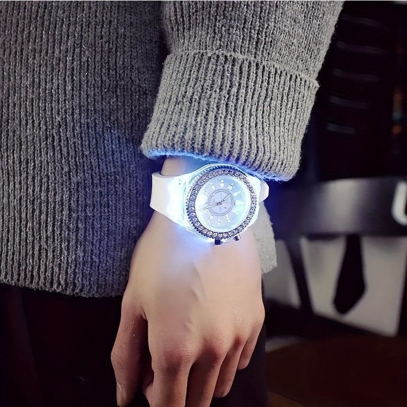 Silicone Luminous Electronic Watch for Students