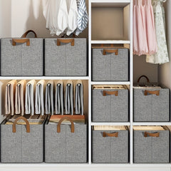 Foldable Storage Wardrobe Box Portable Large Capacity Clothing Organizer