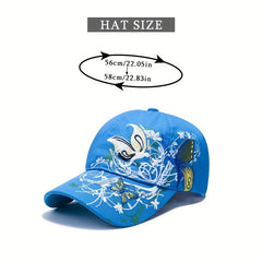 Sequin Butterfly Baseball Cap Outdoor Sunshade Peaked Cap