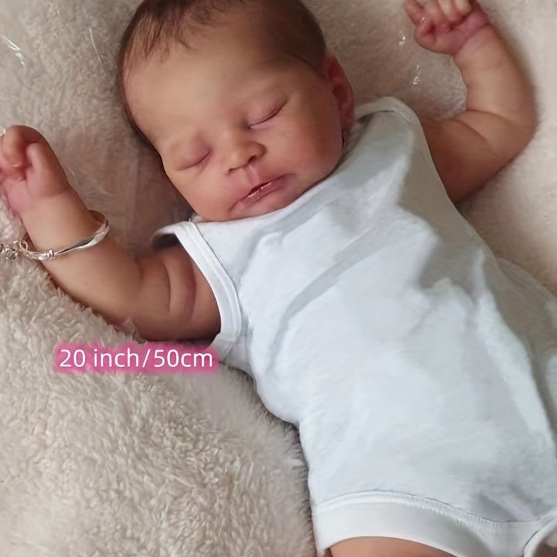 50 8 Cm Reborn Doll Sleeping Baby Boy High Genesis Hand Painted Doll