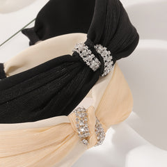 Knotted Rhinestone Hair Hoop for Girls
