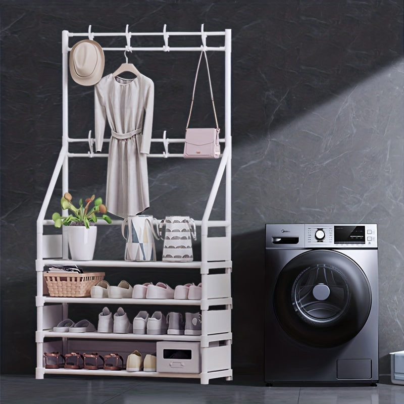 8-Hook Shoe Rack for Living Room Bathroom Hallway