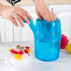 Manual Ice Shaver & Snow Cone Maker - Homemade Ice Crusher