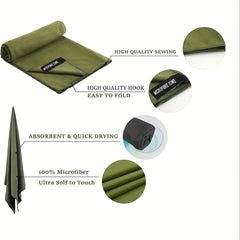 2pcs Microfiber Travel Towel Lightweight Quick Dry Beach Towels Camping Gym Swim