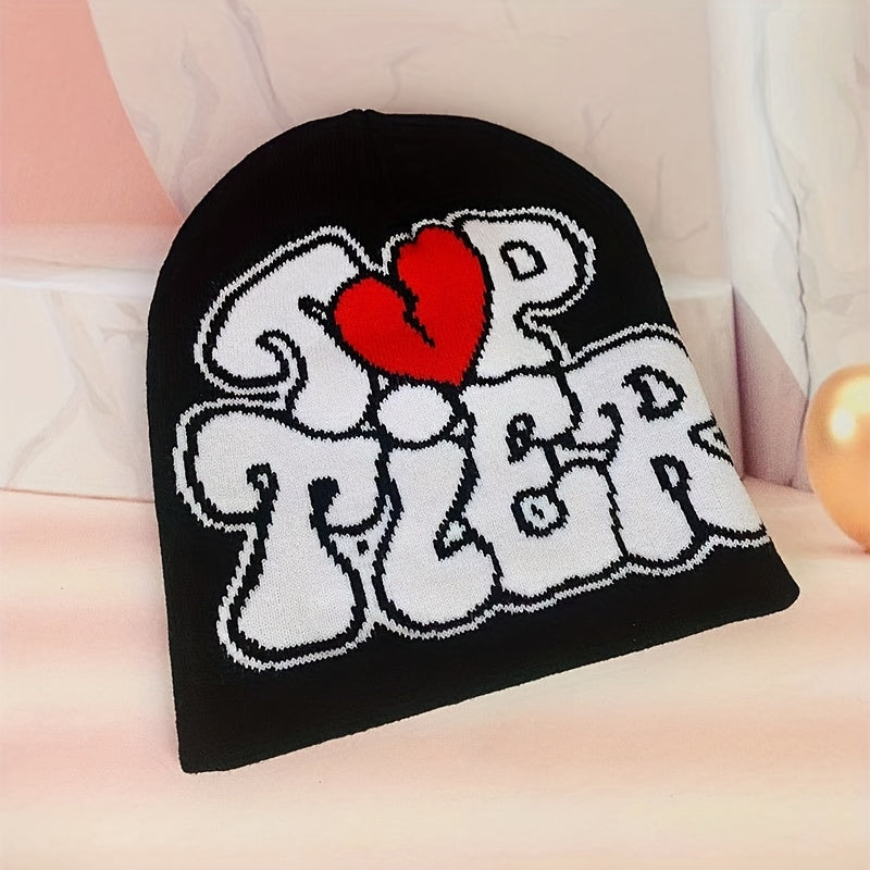 Gothic Ear Protection Sport Knit Beanie Hat Autumn Winter Warm Ski Cold Hat