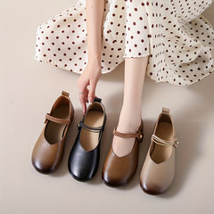 Women's Colorblock Flat Mary Janes Soft Sole Lightweight Shoes