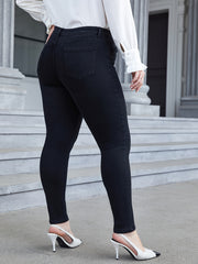 Button Fly Slim Fit High Stretch Jeans
