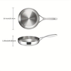 Stainless Steel Frying Pan 20 25 30 Professional Skillet With Lid