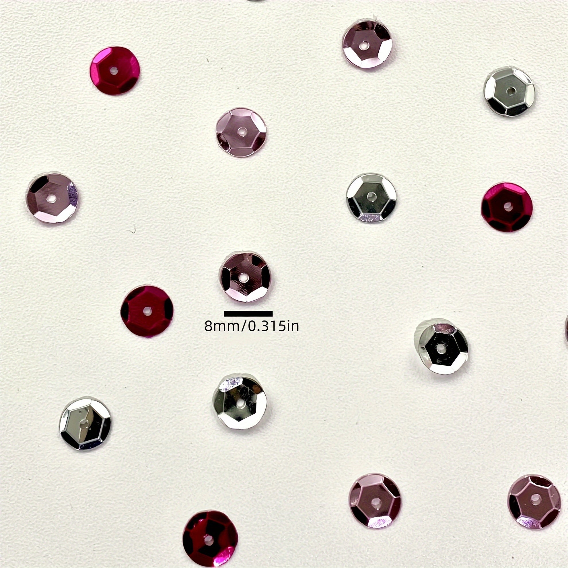 500-2500pcs 8mm Concave Sequins Medium Hole DIY Clothing Jewelry Accessories