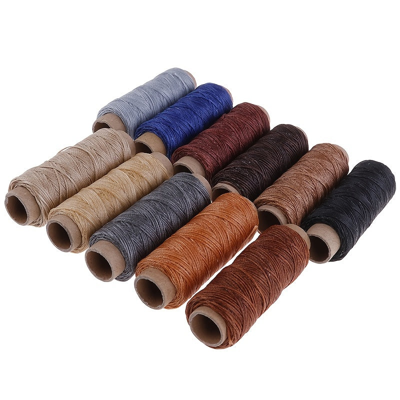 50m 1968inch Leather Sewing Flat Waxed Thread 150D