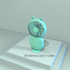 Whale Mini Fan USB Rechargeable Handheld Pocket Desktop Portable Fan