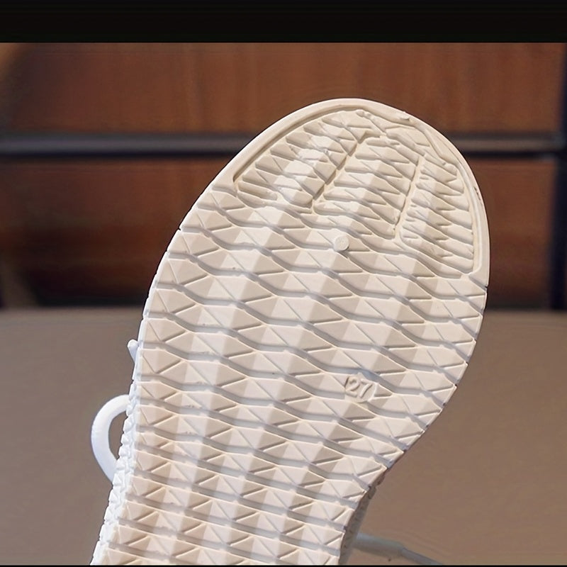 Kids' Lace Up Outdoor Shoes, Breathable & Shock Absorbing