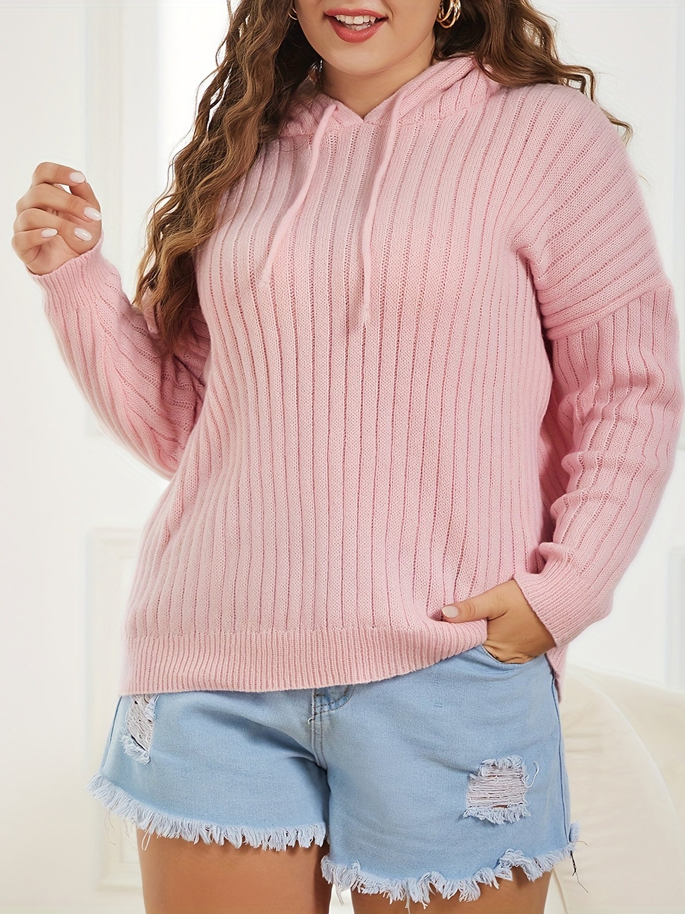 Hooded Drawstring Sweater Hoodie