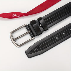 Embossed PU Men's Belt Casual Leather Belt