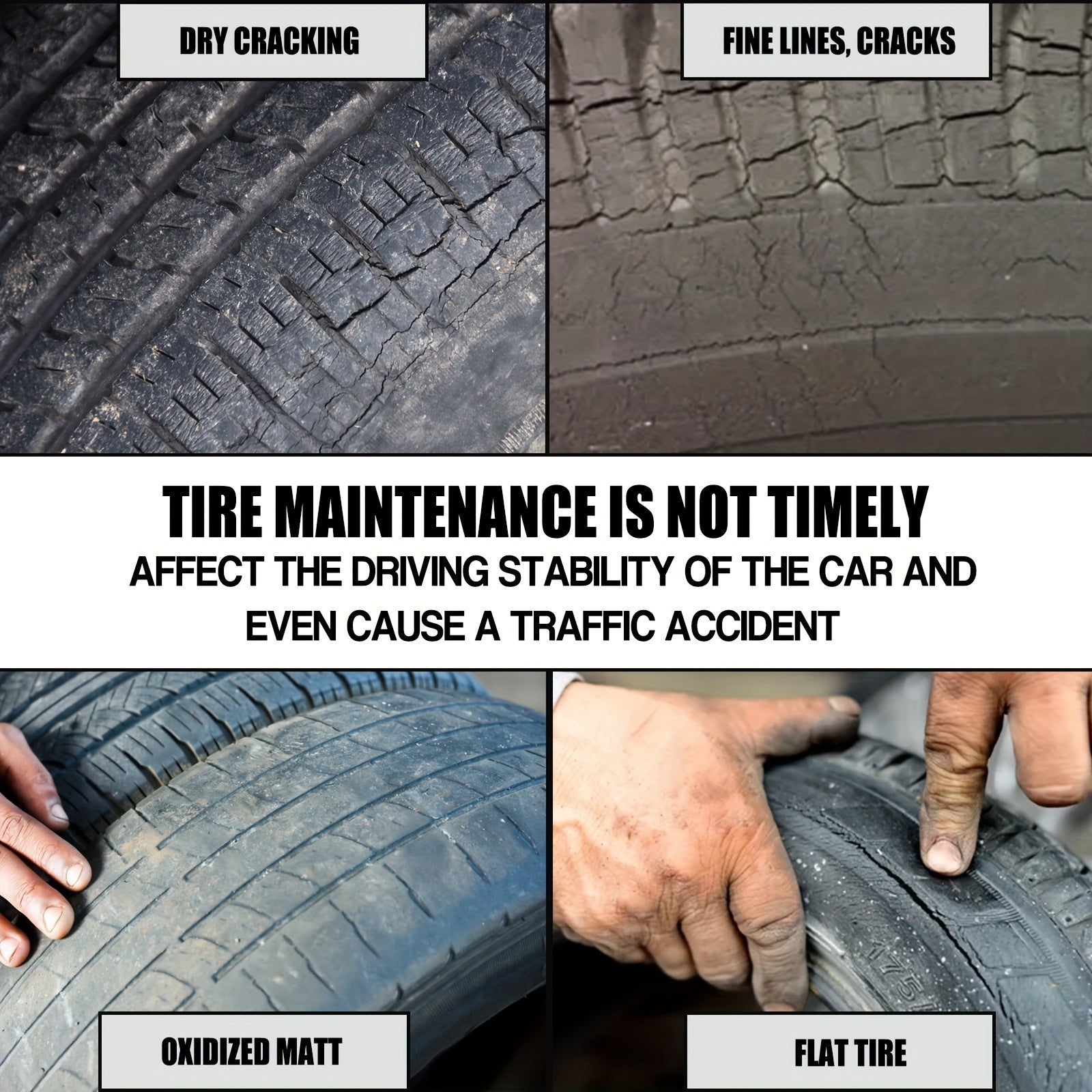 Car Tire Wax Maintenance Brightener Refurbishing Agent