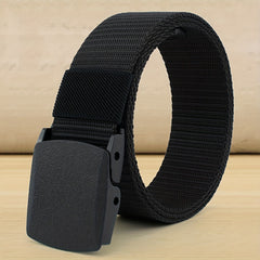 Men's Nylon Automatic Belt Canvas Webbing Tactical Belt