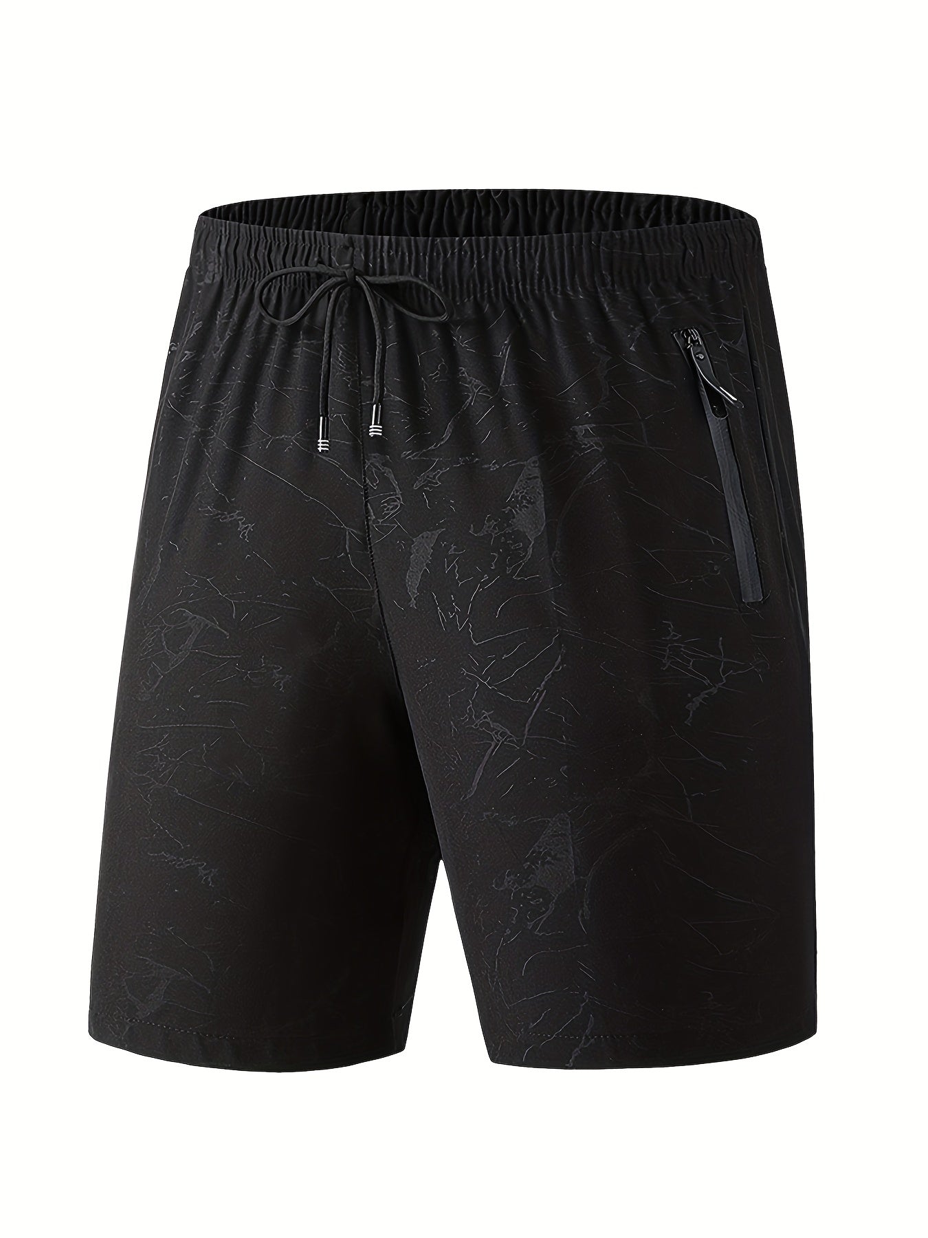 Men's Active Drawstring Shorts with Zip Pockets