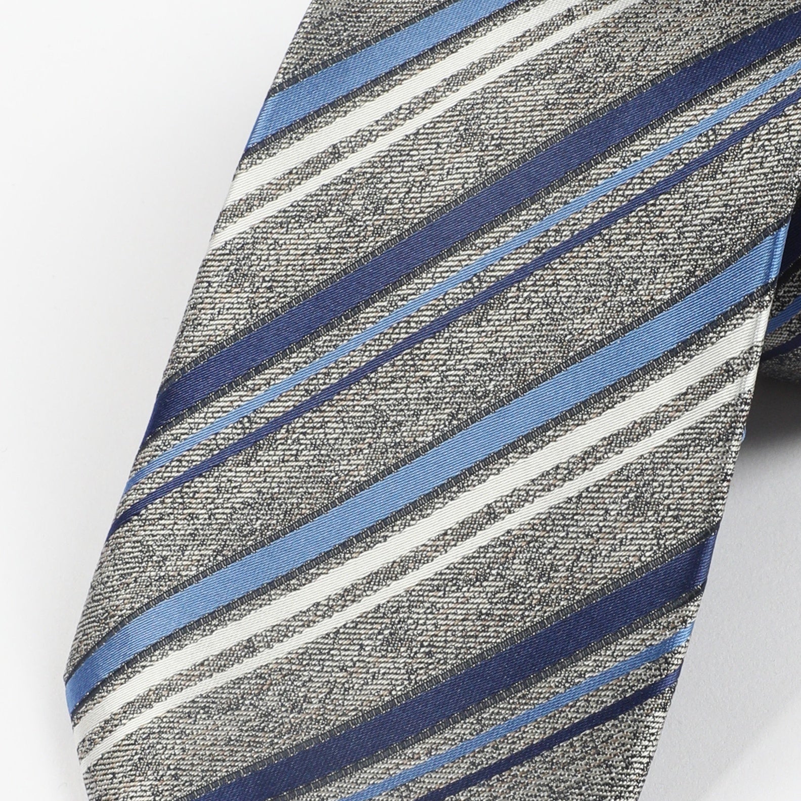 Men's Diagonal Striped Tie For Daily Outfits