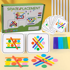 Wooden Stacking Game Set Colorful Educational Toy for 3 Years