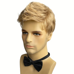 Men's Golden Dress Up Short Wig for Parties