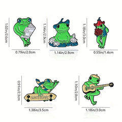 Frog Brooch Pin for Backpack, Clothing & Hat - Jewelry Gift