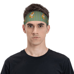 Check Plaid Headband for Sport/Casual Outfits