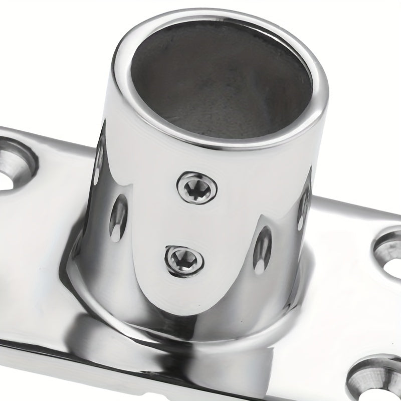 316 Stainless Steel Rail Base Fitting 2 Rectangular Base 90 Marine Hardware