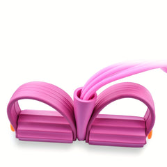 Resistance Band with Pedal and Handle for Full Body Workout