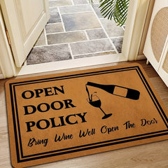 Funny Welcome Doormat Low Pile Indoor Outdoor Non Slip Mat