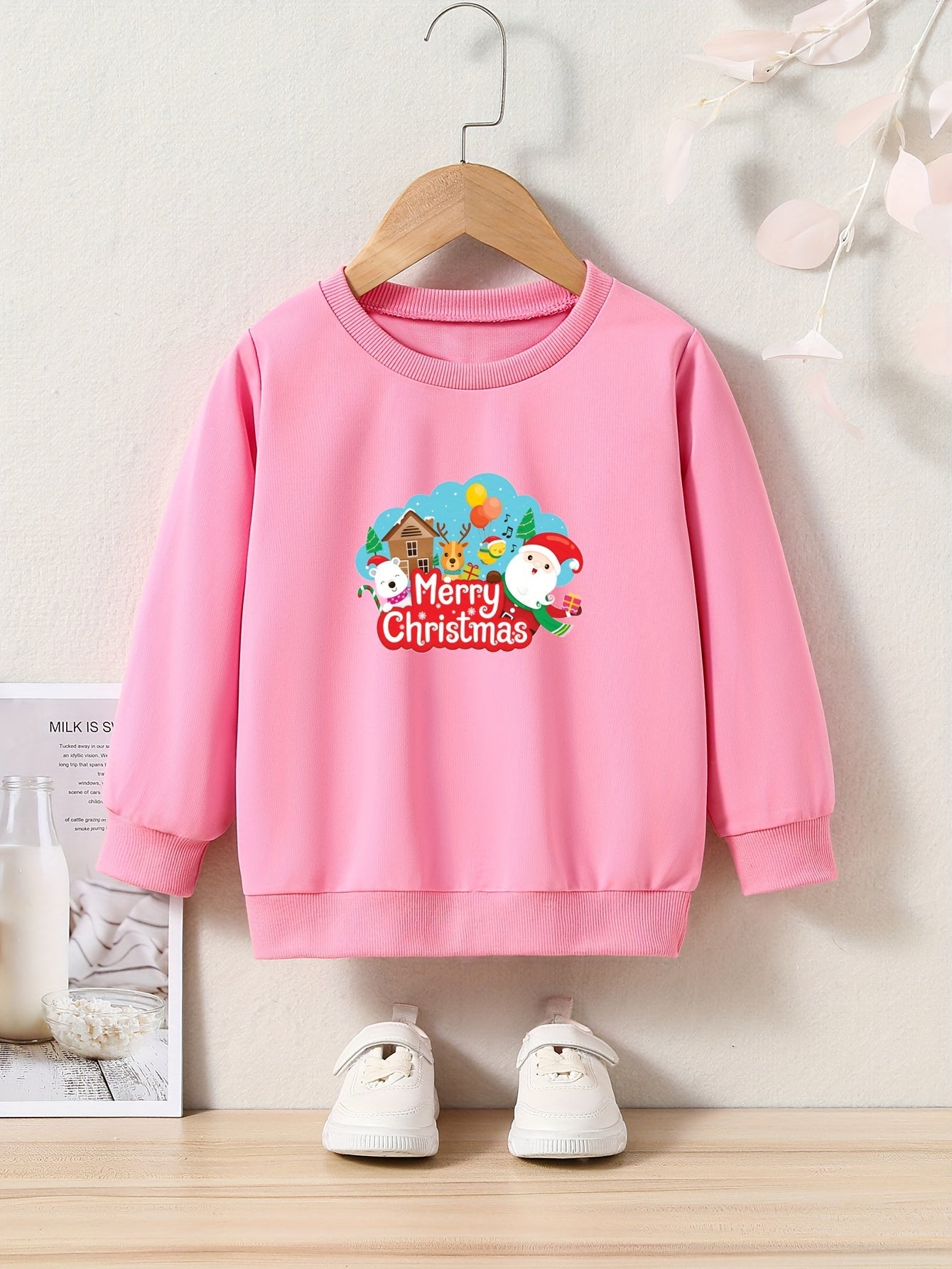 Comfy Crew Neck Sweatshirt Christmas Gift