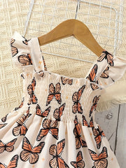 Toddler Girls' Butterfly Print Dress & Headband Set
