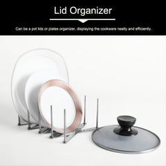 Adjustable Kitchen Pot & Pan Organizer Rack Stainless Steel Storage