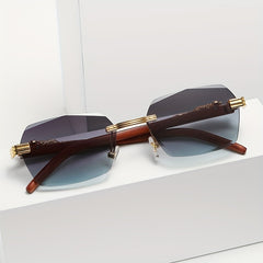 European Style Sunglasses with Marine Lens and Leopard Design