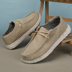 Men's Canvas Shoes Breathable Lightweight Non slip Slip On Shoes Men's Shoes