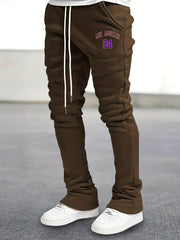 Stylish LOS ANGELES 24 Print Men's Casual Jogger Pants