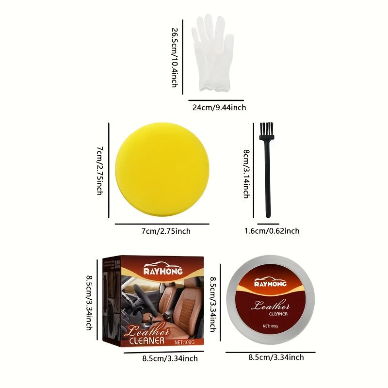 Leather Repair Cream for Car Seat & Furniture Stain Removal