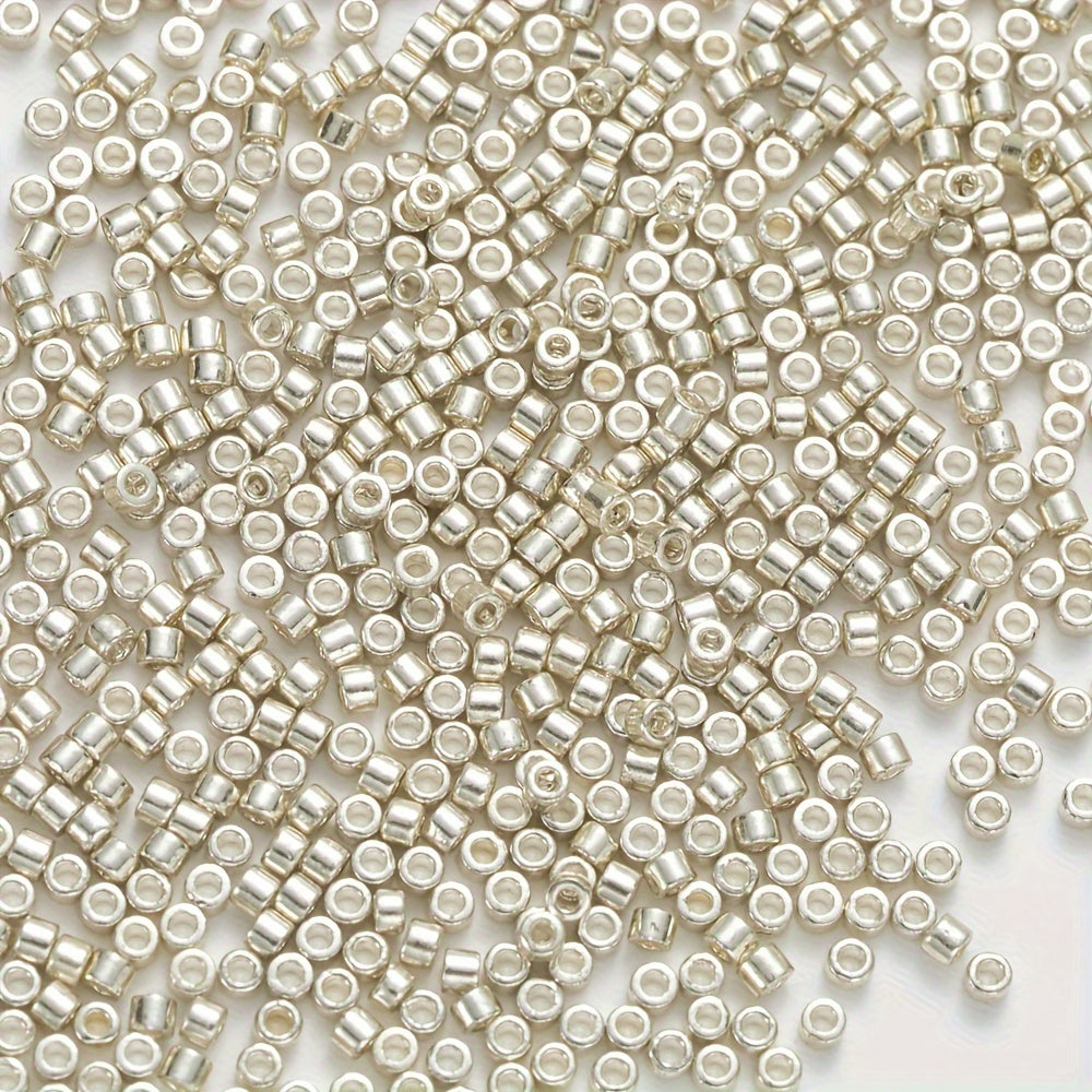600pcs 2.0mm Electroplated Metal Glass Beads for DIY Jewelry Making