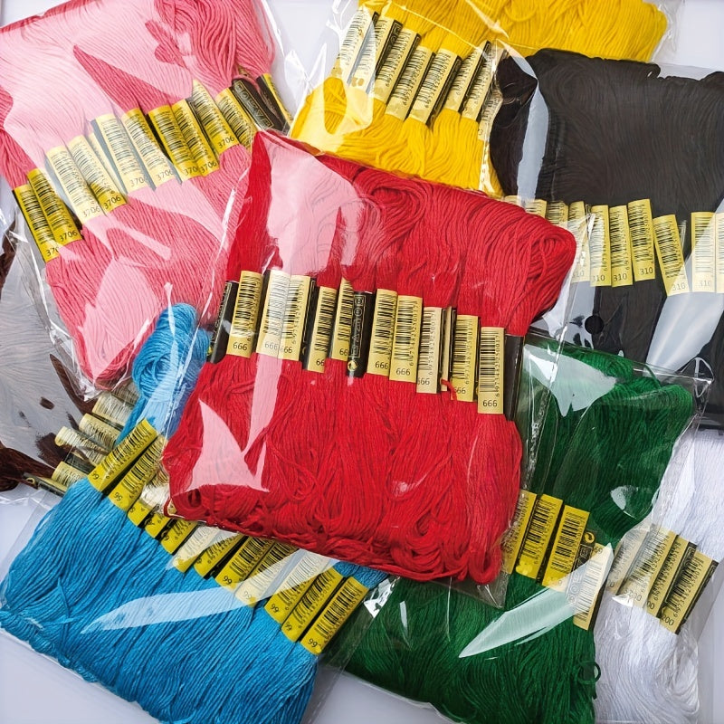 24pcs Cross Stitch Thread Floss Embroidery Thread Cotton Sewing Skeins