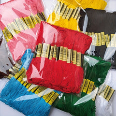 24pcs Cross Stitch Thread Floss Embroidery Thread Cotton Sewing Skeins