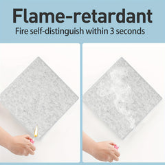 12pcs Gray Sound Absorbing Board Insulation Cotton Fireproof Material
