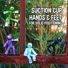 2pcs Robot Toys with Posable Arms & Legs Multicolor Collectible Figures