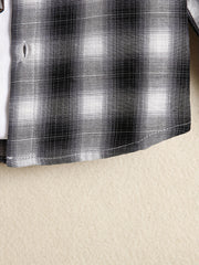 Boys Plaid Button up Shirt Long Sleeve