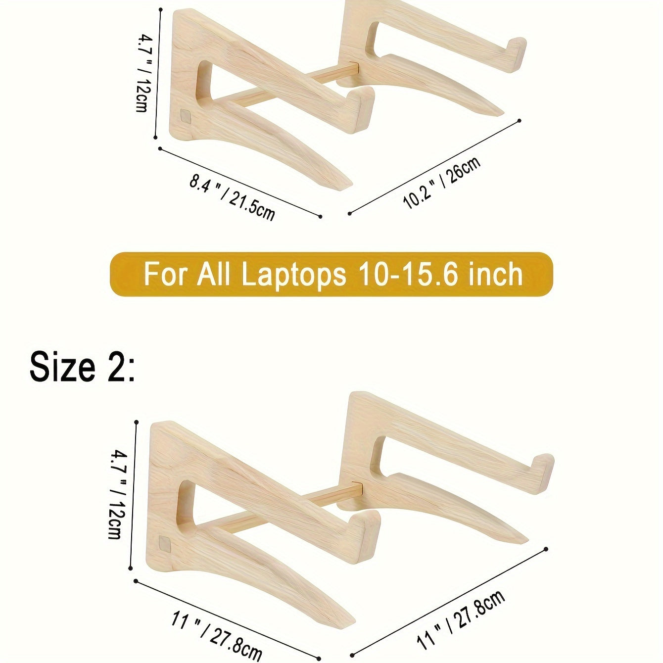 Bamboo Computer Stand for Monitor Ergonomic Position