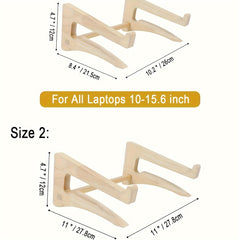 Bamboo Computer Stand for Monitor Ergonomic Position