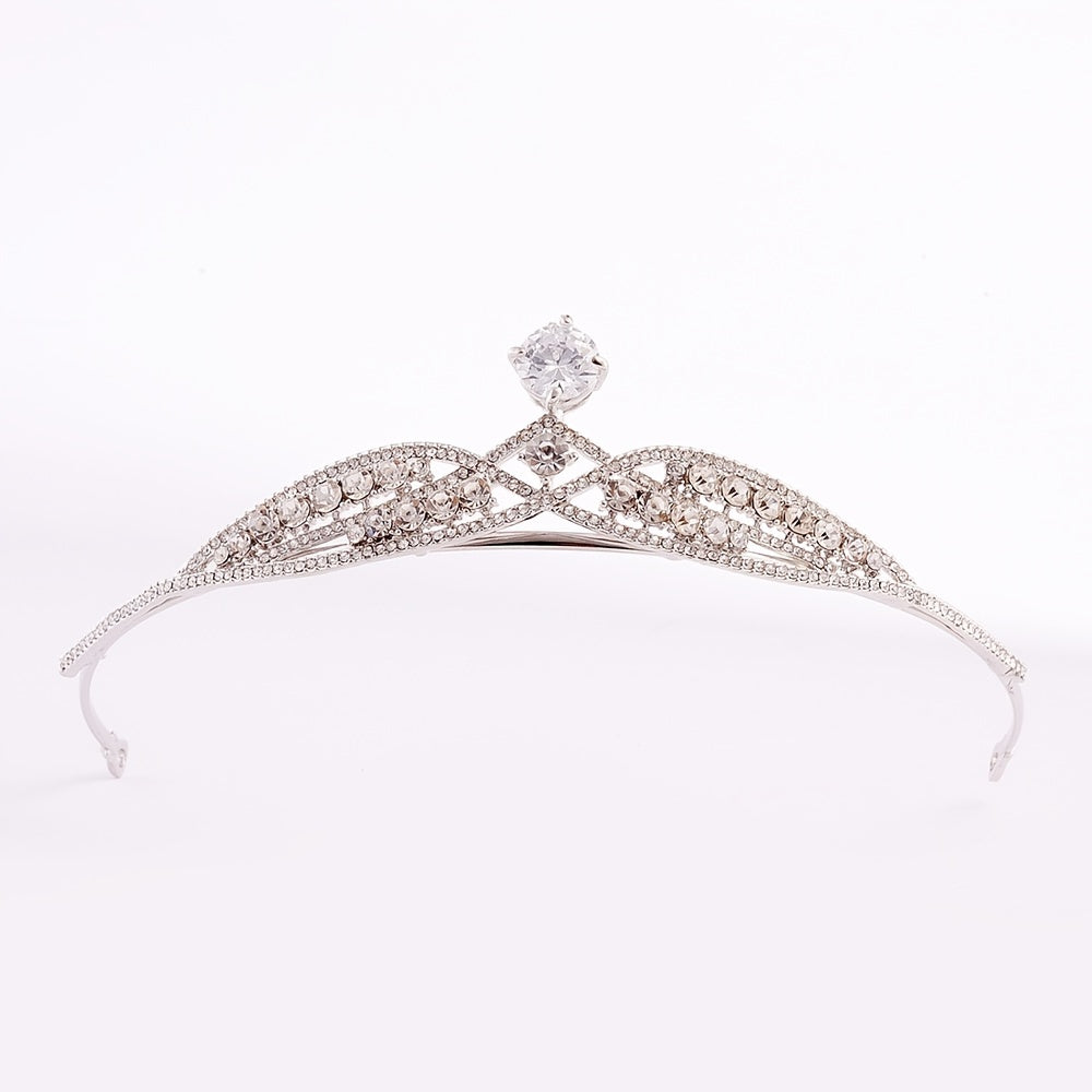Crystal Wedding Headband Bride Tiara Crown Headwear