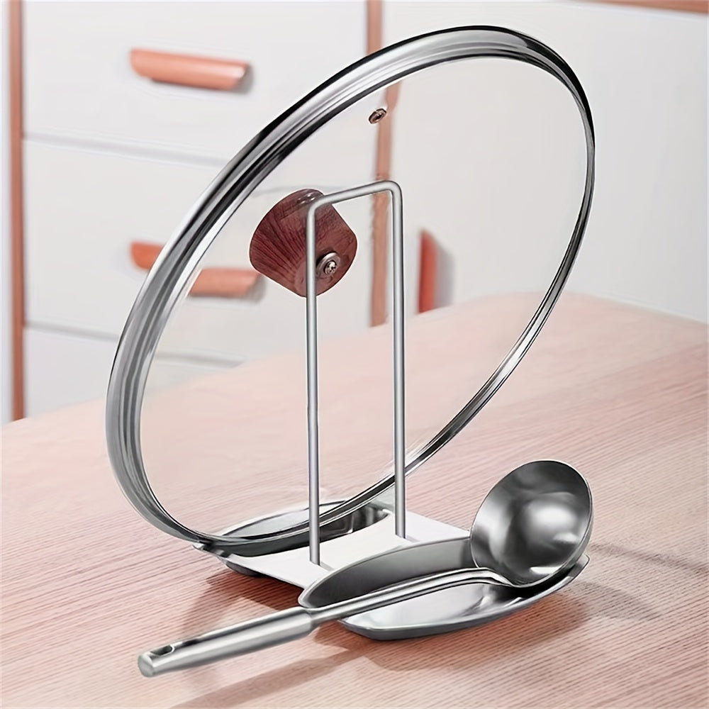 Stainless Steel Lid Rack Stand Spoon Rest